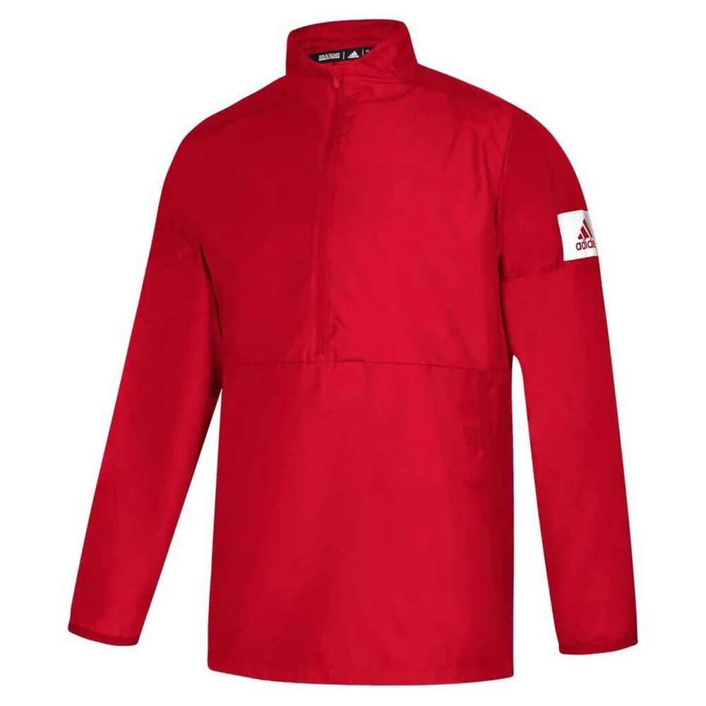 adidas Red Zip Up Sweater